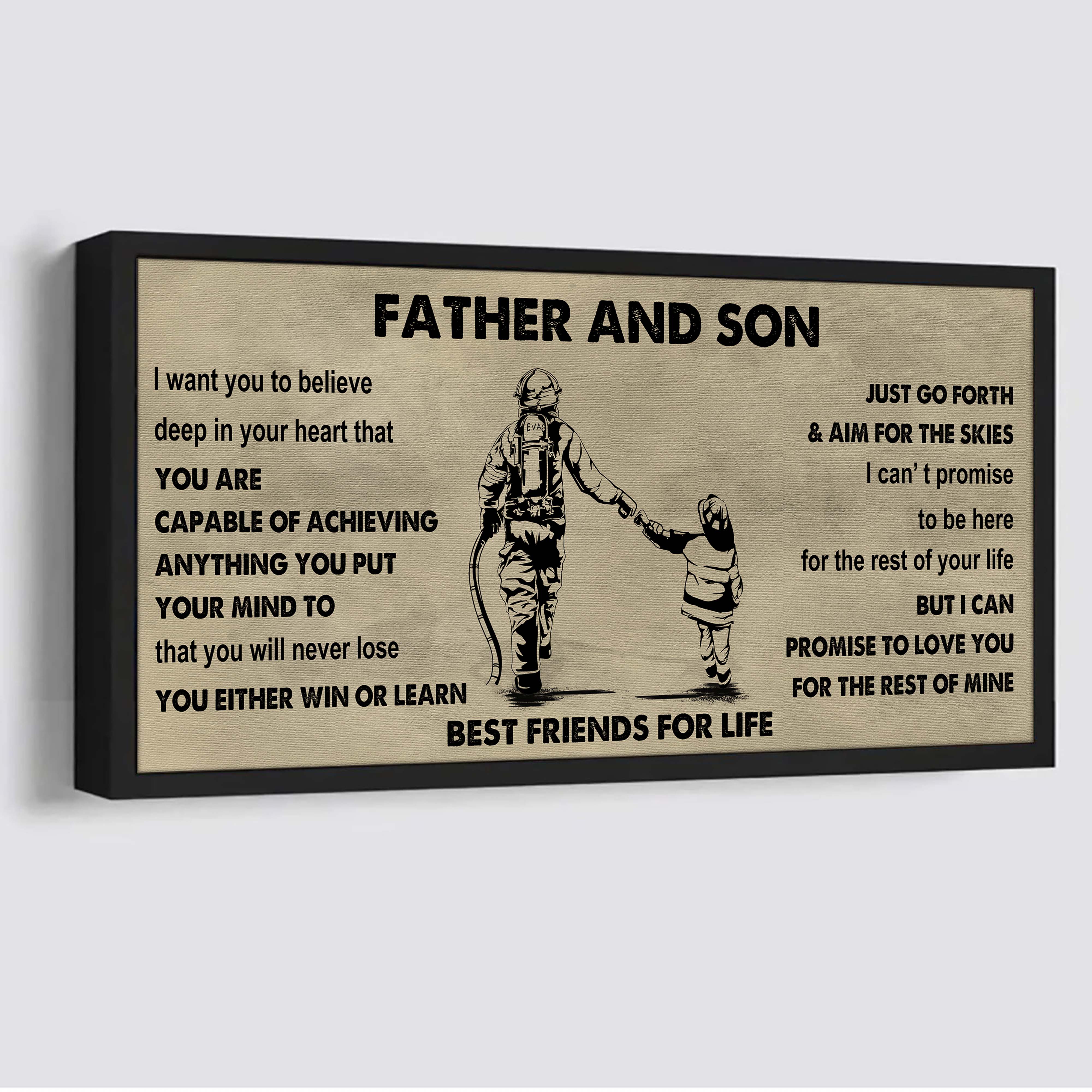 Vikings Father And Daughter Best Friends For Life - Ver 2 You Will Never Lose Poster Canvas Gift For Daughter From Father