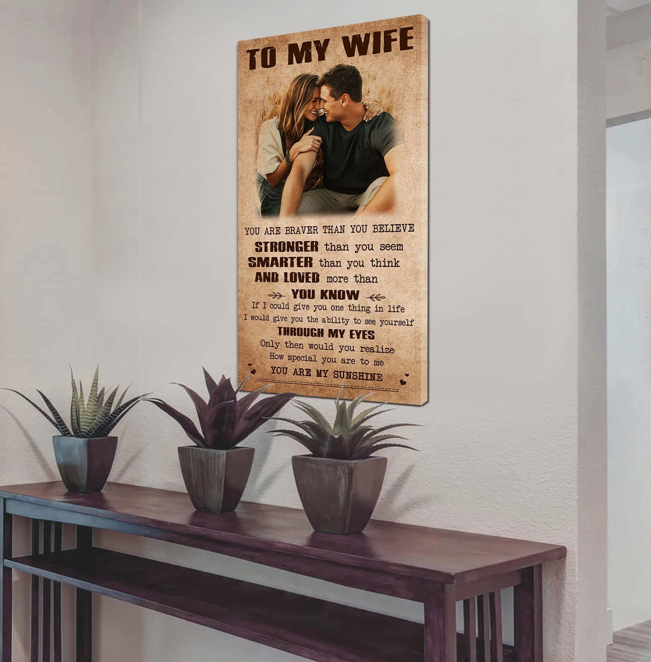 Samurai Poster Canvas You Are Braver Than You Believe - You Are My Sunshine Gift For Your Wife