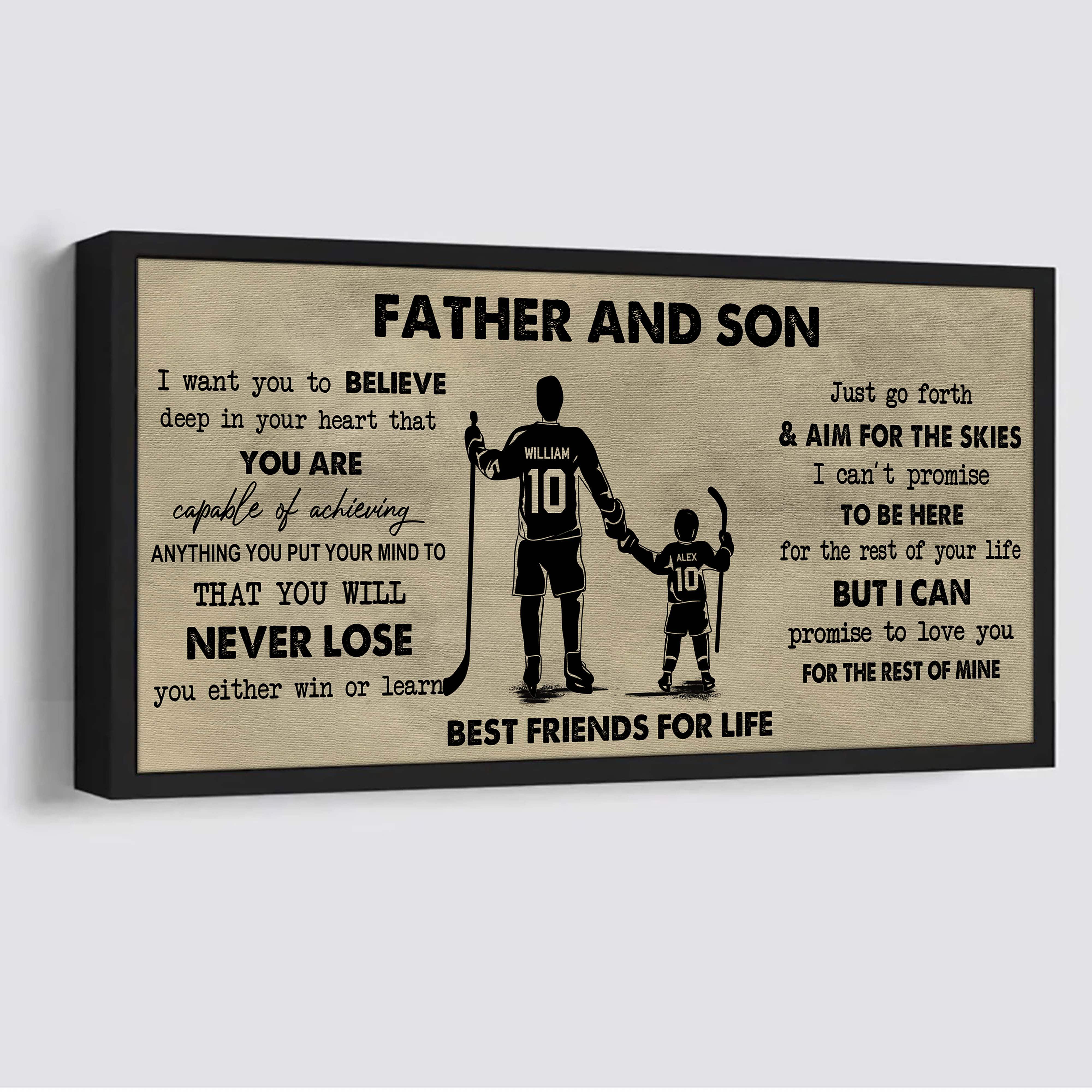 Father And Kids Best Friend For Life - You Will Never Lose Poster Canvas