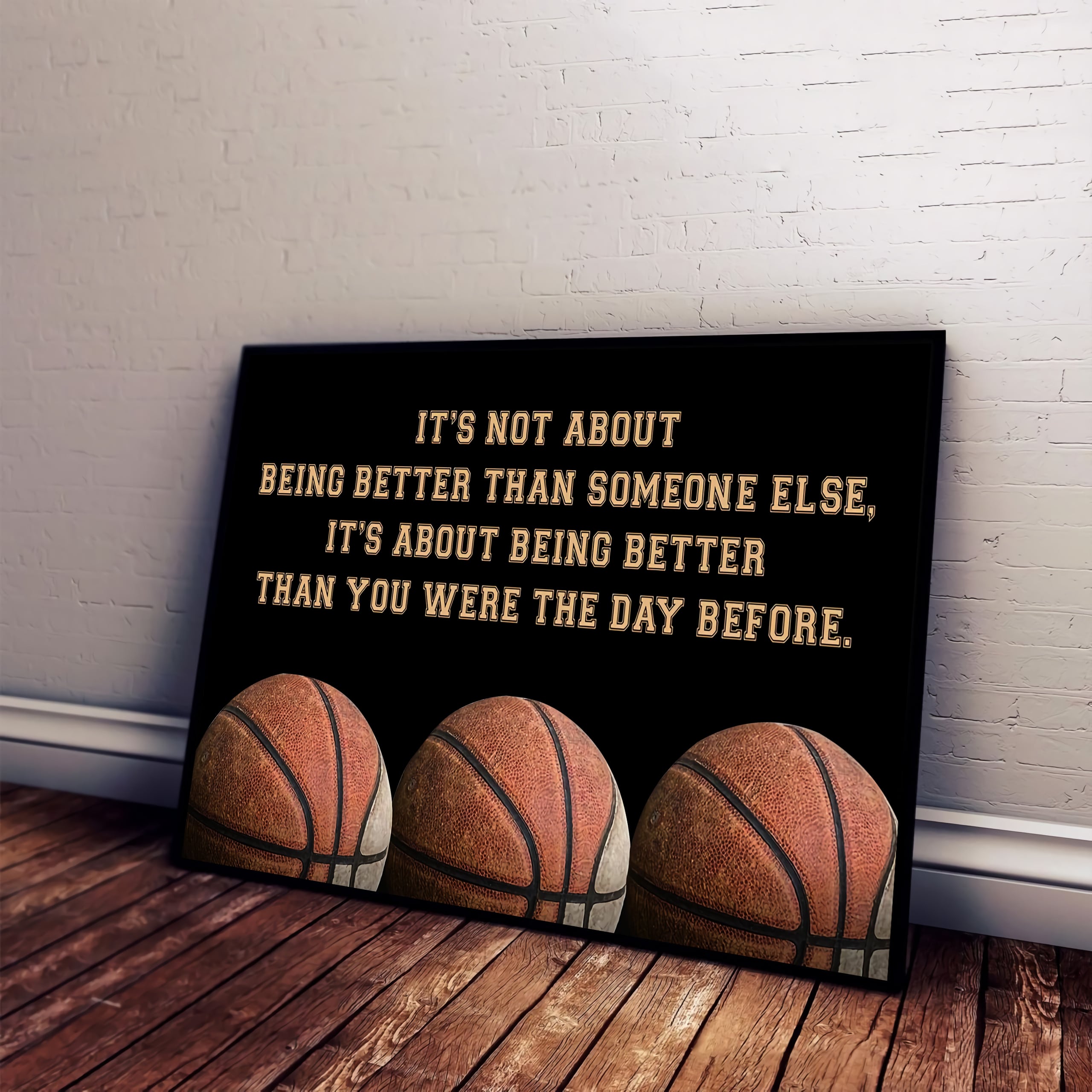 Basketball customizable poster canvas