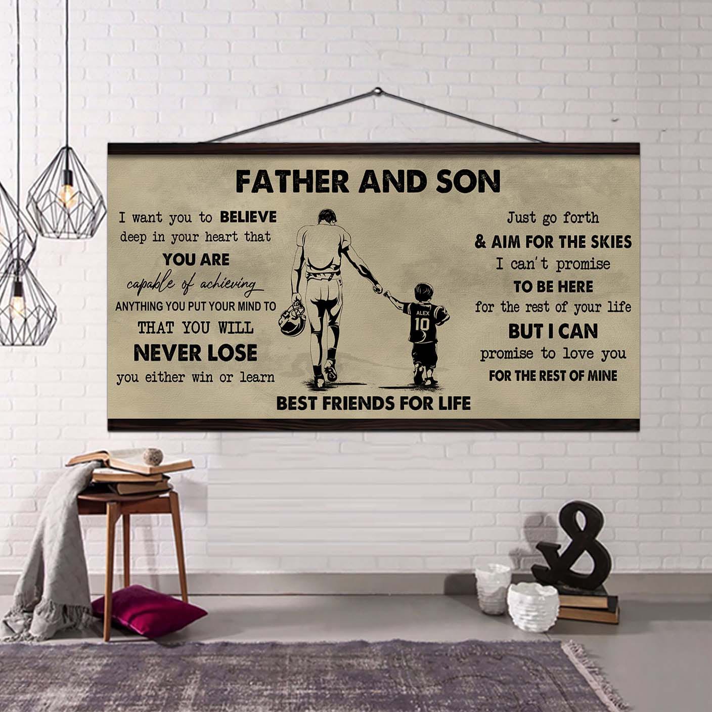 Father And Kids Best Friend For Life - You Will Never Lose Poster Canvas