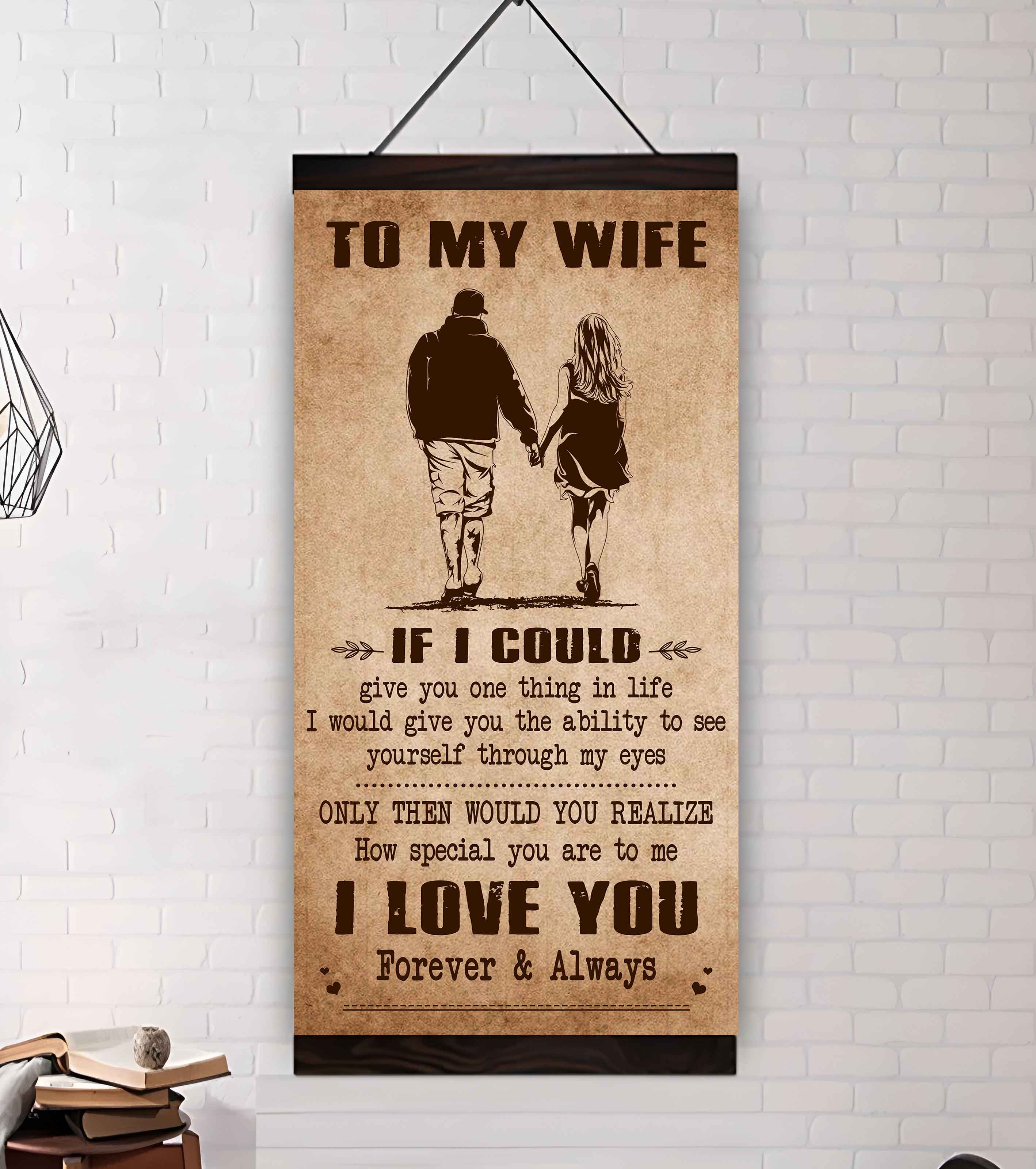 Samurai Poster Canvas To My Wife If I Could Give You One Thing In Life - How Special You Are To Me Gift For Your Wife