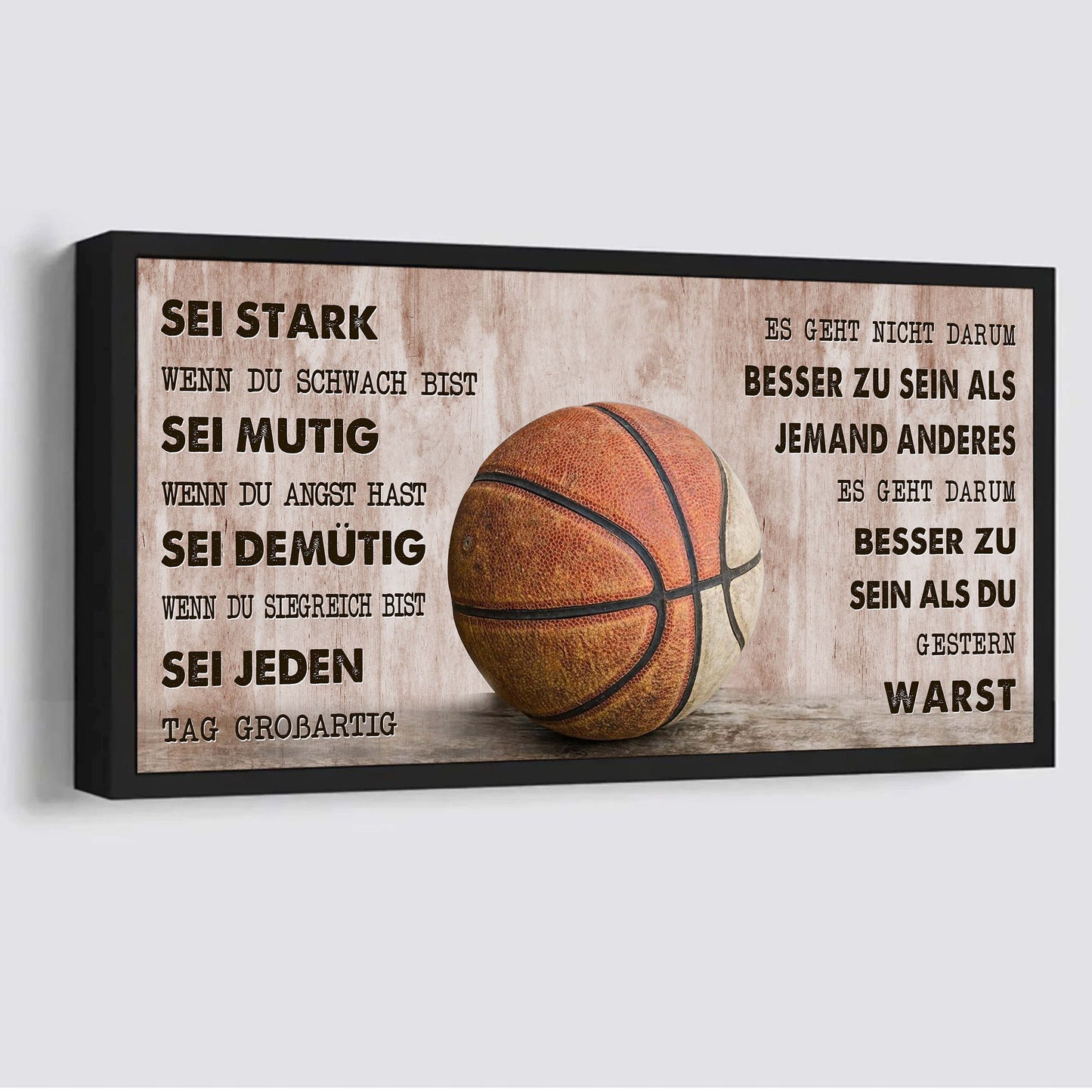 Ger Basketball Es geht nicht darum, besser zu sein als jemand anderes, es geht darum, besser zu sein als gestern.