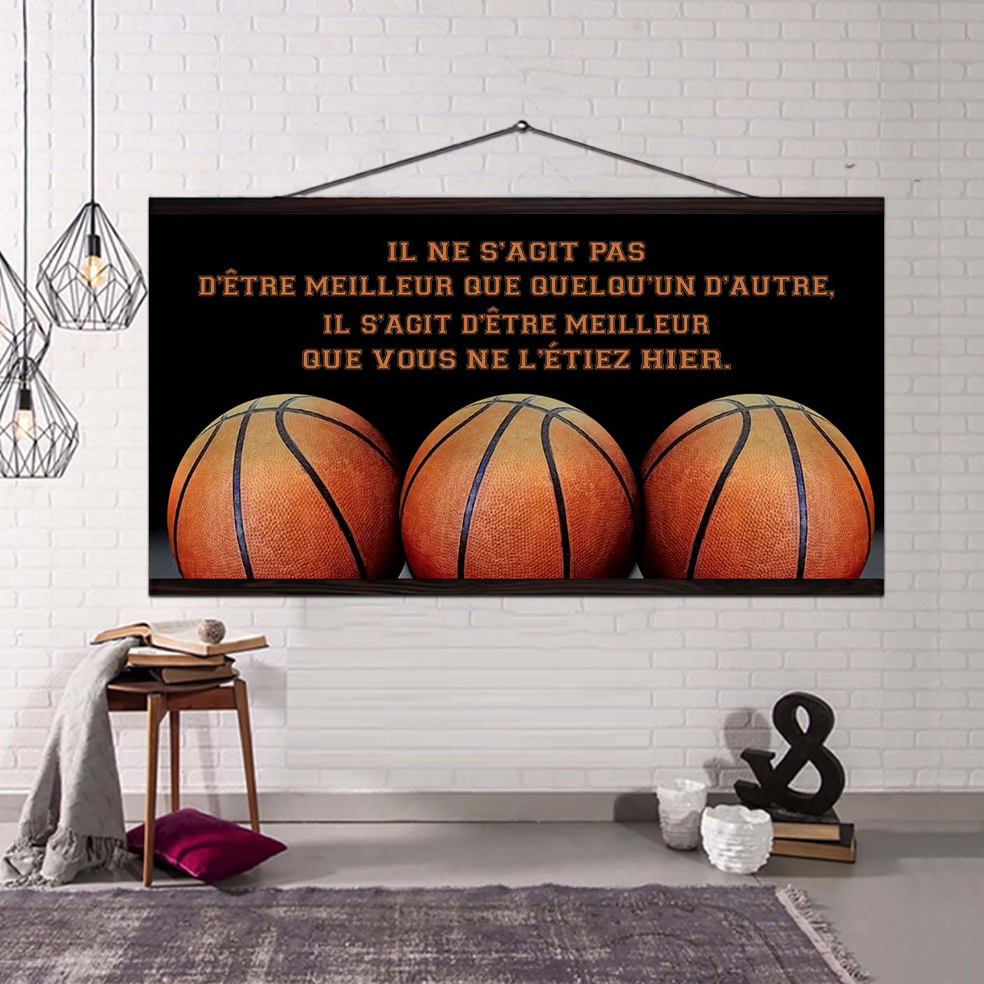 Basket-ball Il ne s'agit pas d'être meilleur que quelqu'un d'autre, il s'agit d'être meilleur que vous ne l'étiez hier