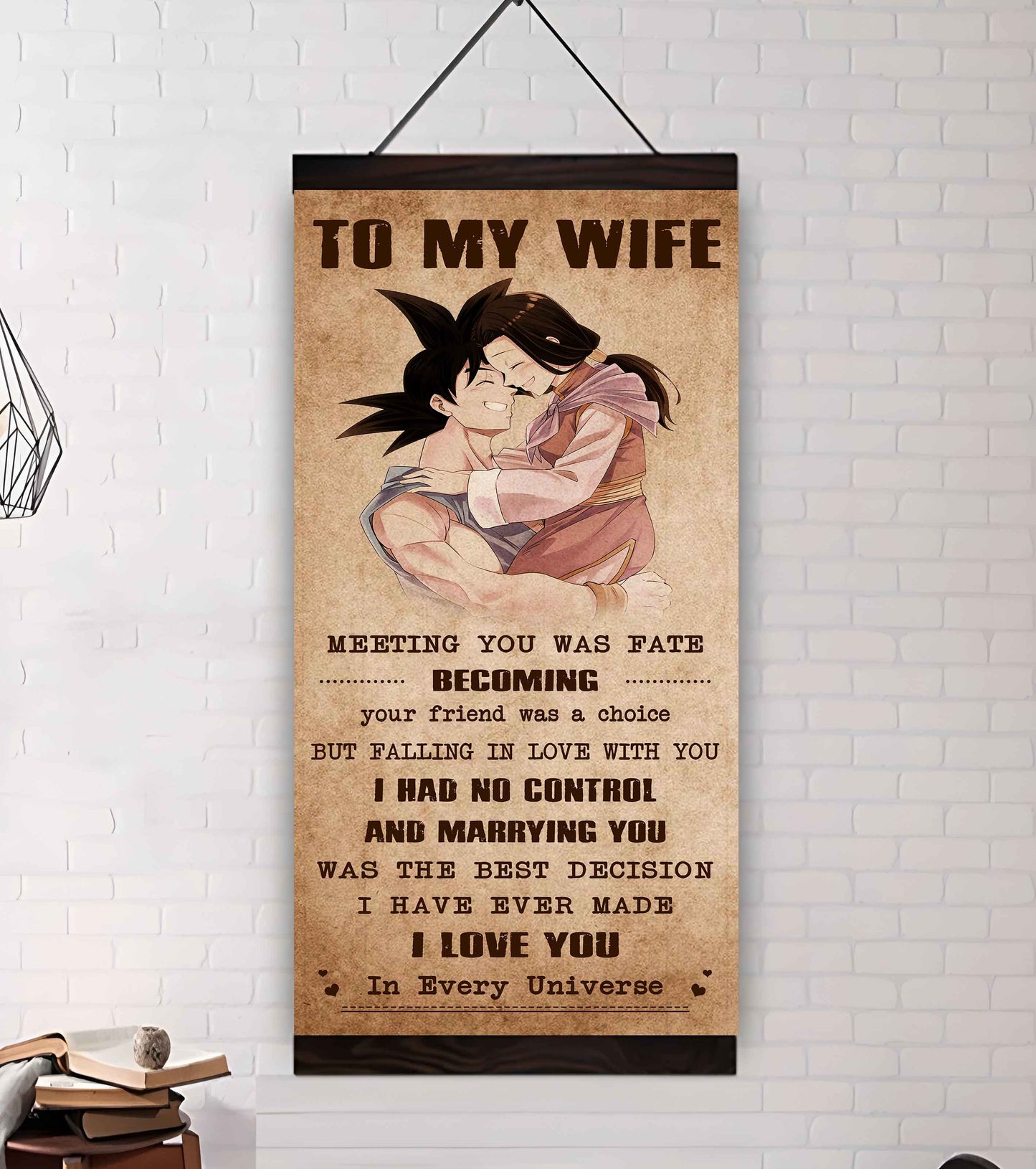 Samurai Poster Canvas To My Wife Meeting You Was Fate - I Love You Forever And Always Gift For Your Wife