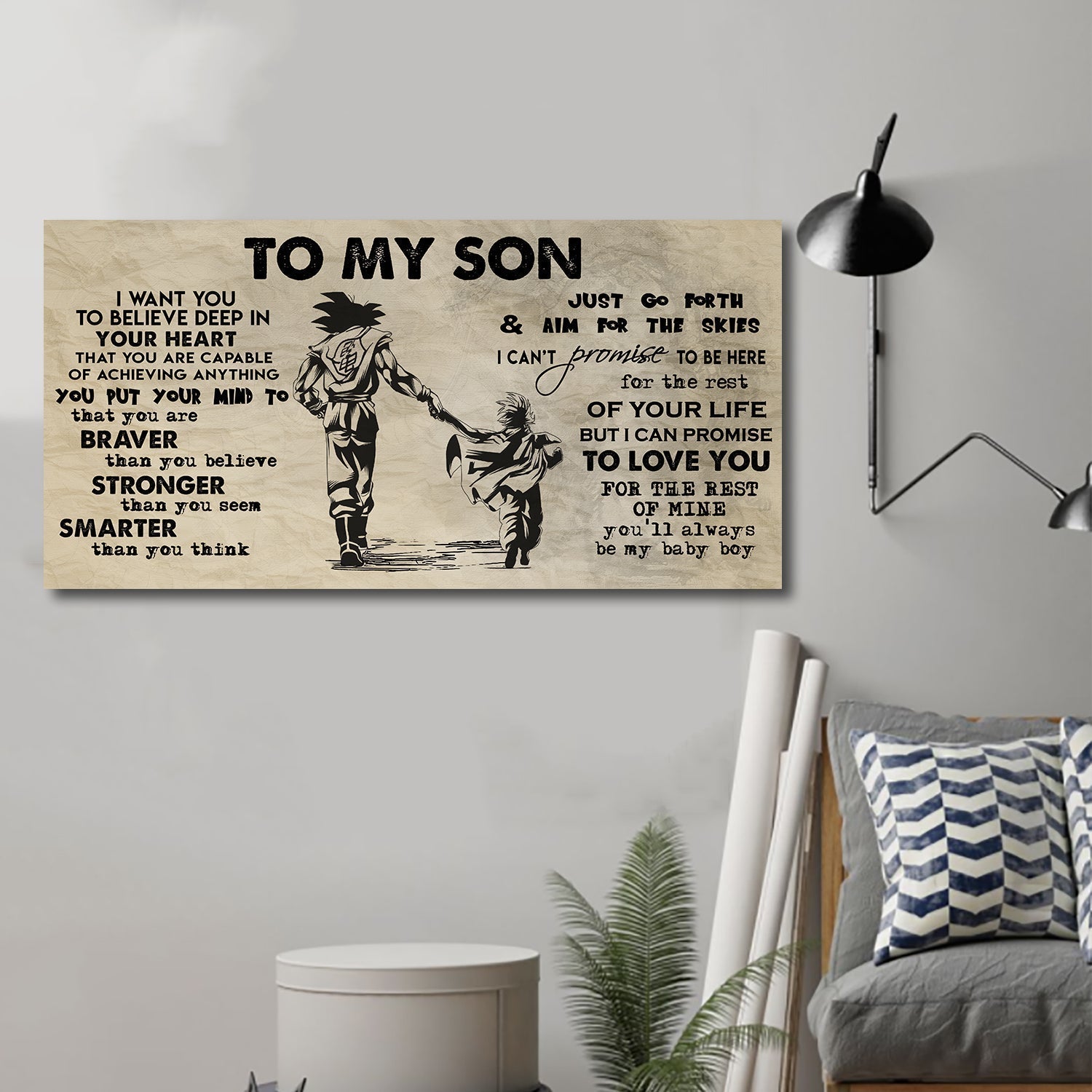 Dad to Daughter- I WANT YOU TO BELIEVE- CANVAS POSTER