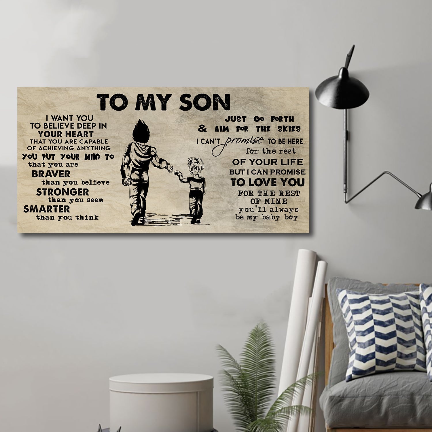 Dad to Daughter- I WANT YOU TO BELIEVE- CANVAS POSTER