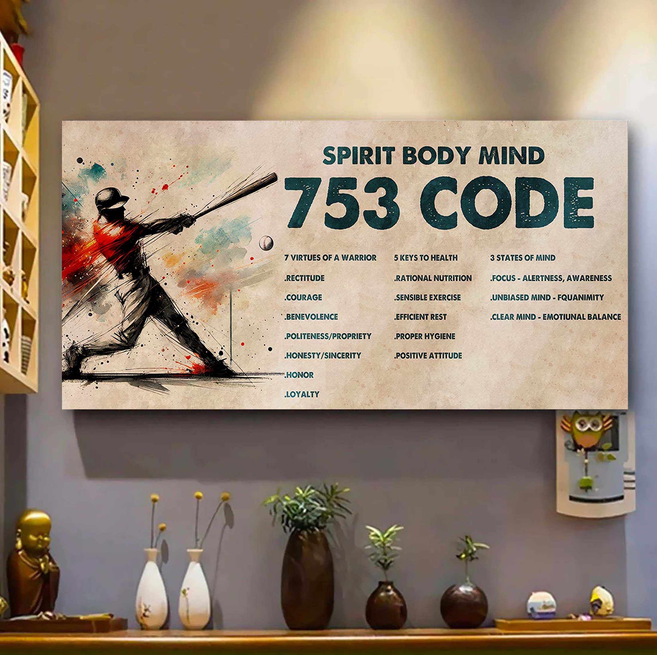 Water Color Soccer Poster Canvas 7 5 3 Code Motivation Quotes