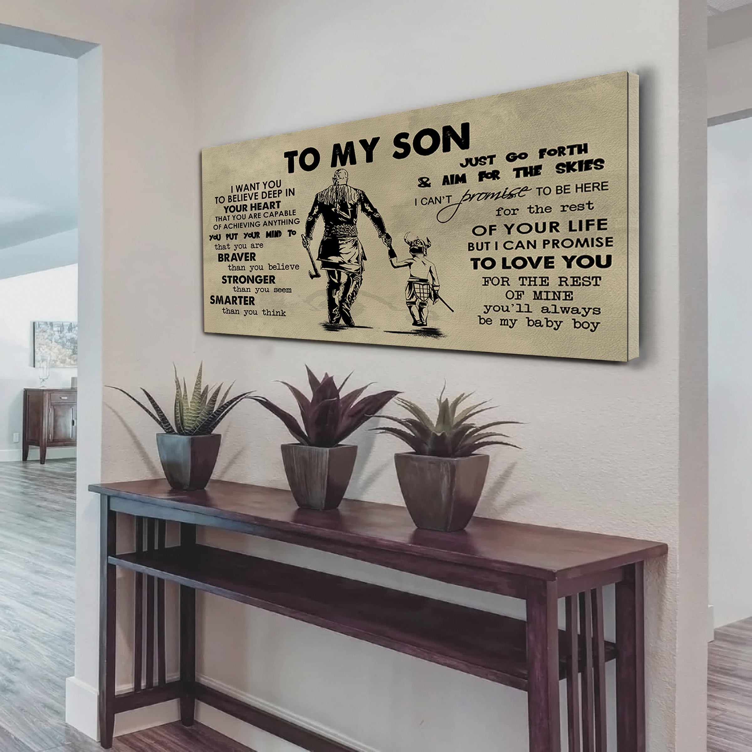 Dad to Daughter- I WANT YOU TO BELIEVE- CANVAS POSTER