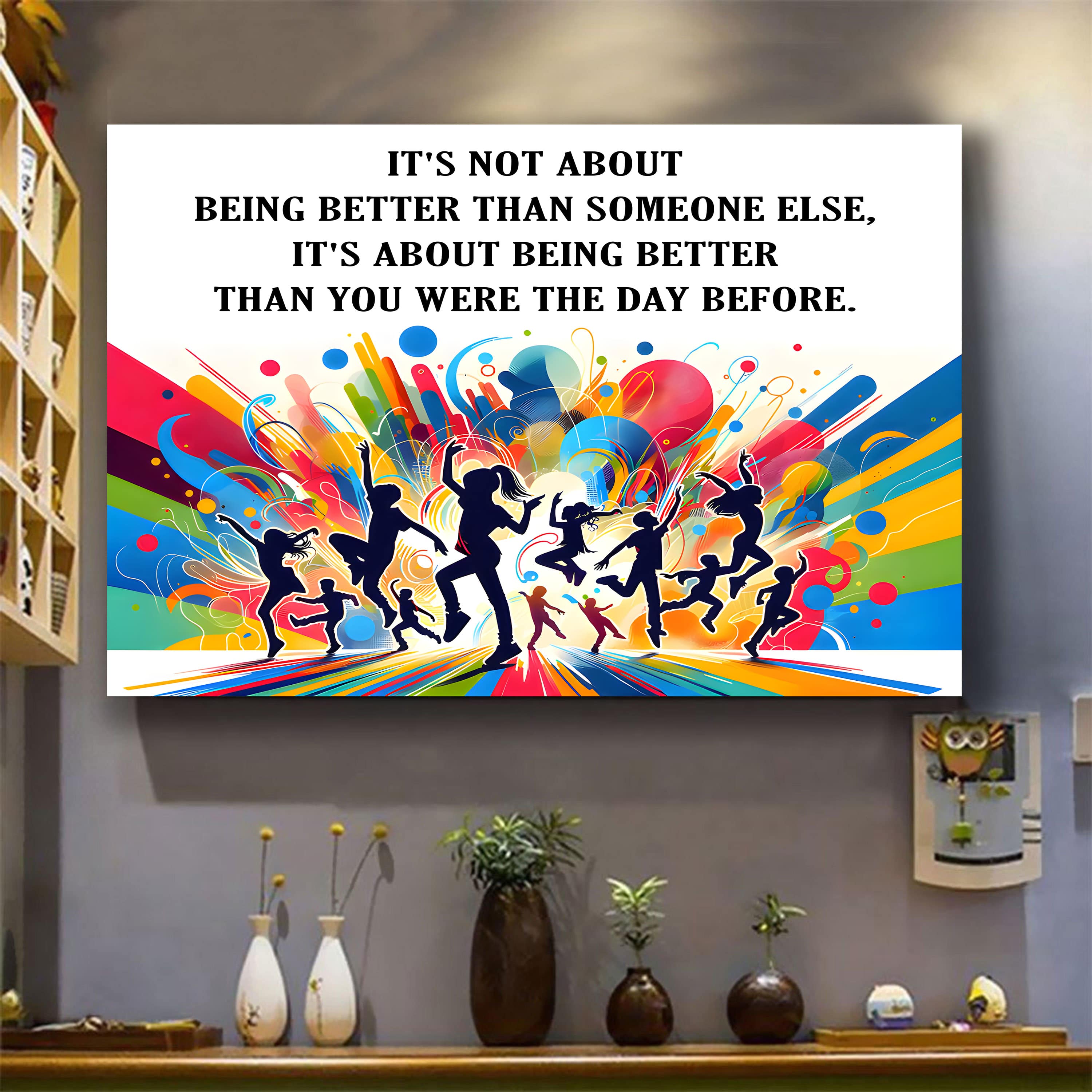 Dance customizable poster canvas