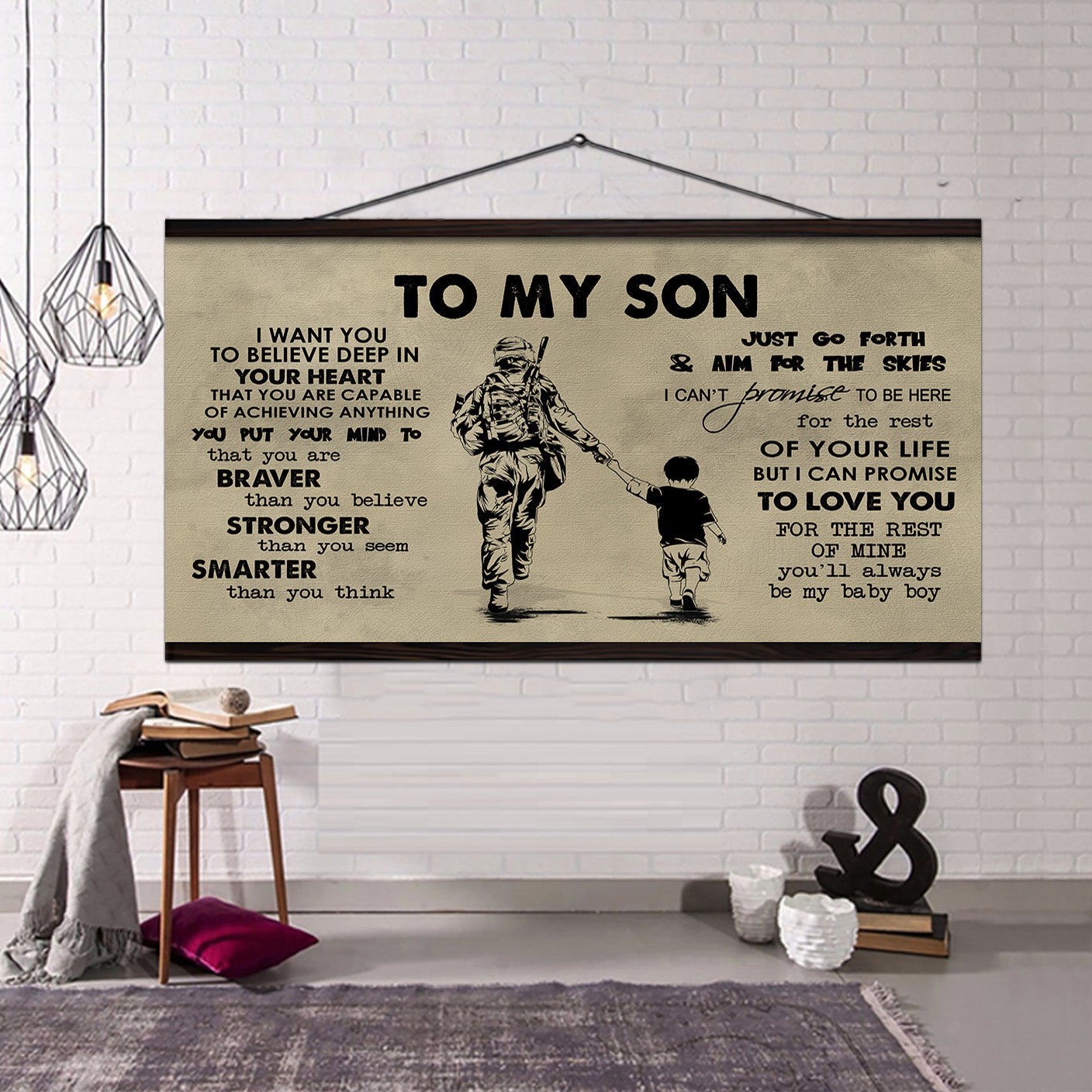 Dad to Daughter- I WANT YOU TO BELIEVE- CANVAS POSTER