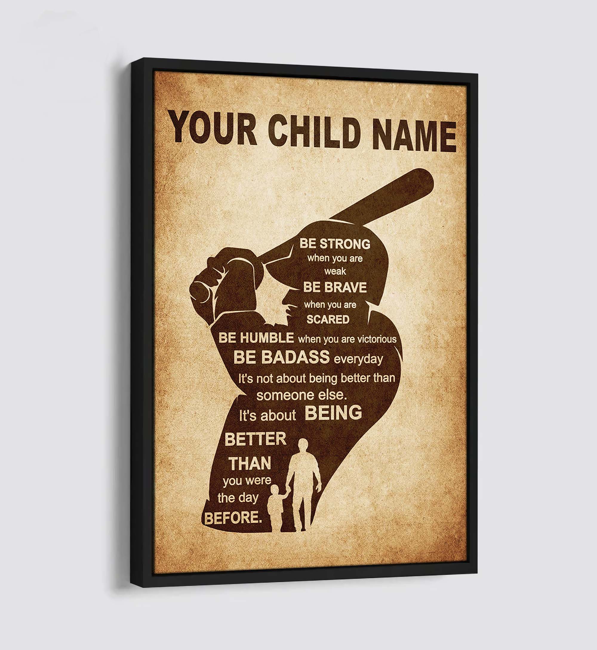 Basketball Personalized Your Child Name From Dad To Son