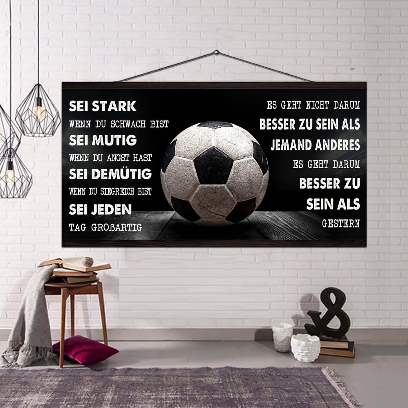 Personalisierte Hockey-Leinwand-Poster-Sei stark, wenn du schwach bist, sei mutig, wenn du Angst hast, sei demütig, wenn du siegreich bist, sei jeden Tag großartig