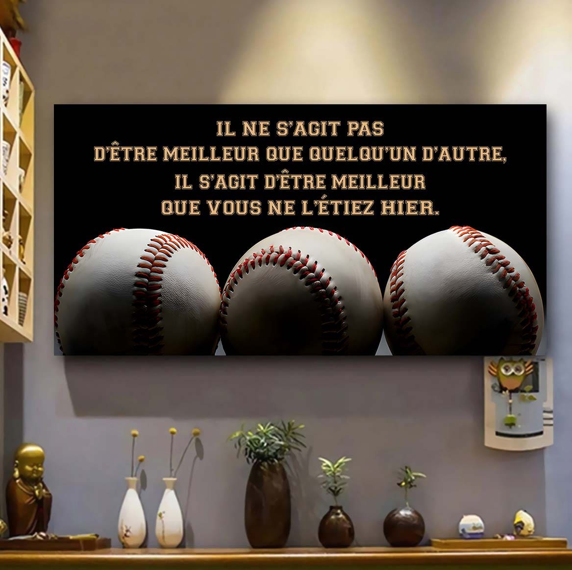 Football Il ne s'agit pas d'être meilleur que quelqu'un d'autre, il s'agit d'être meilleur que vous ne l'étiez hier