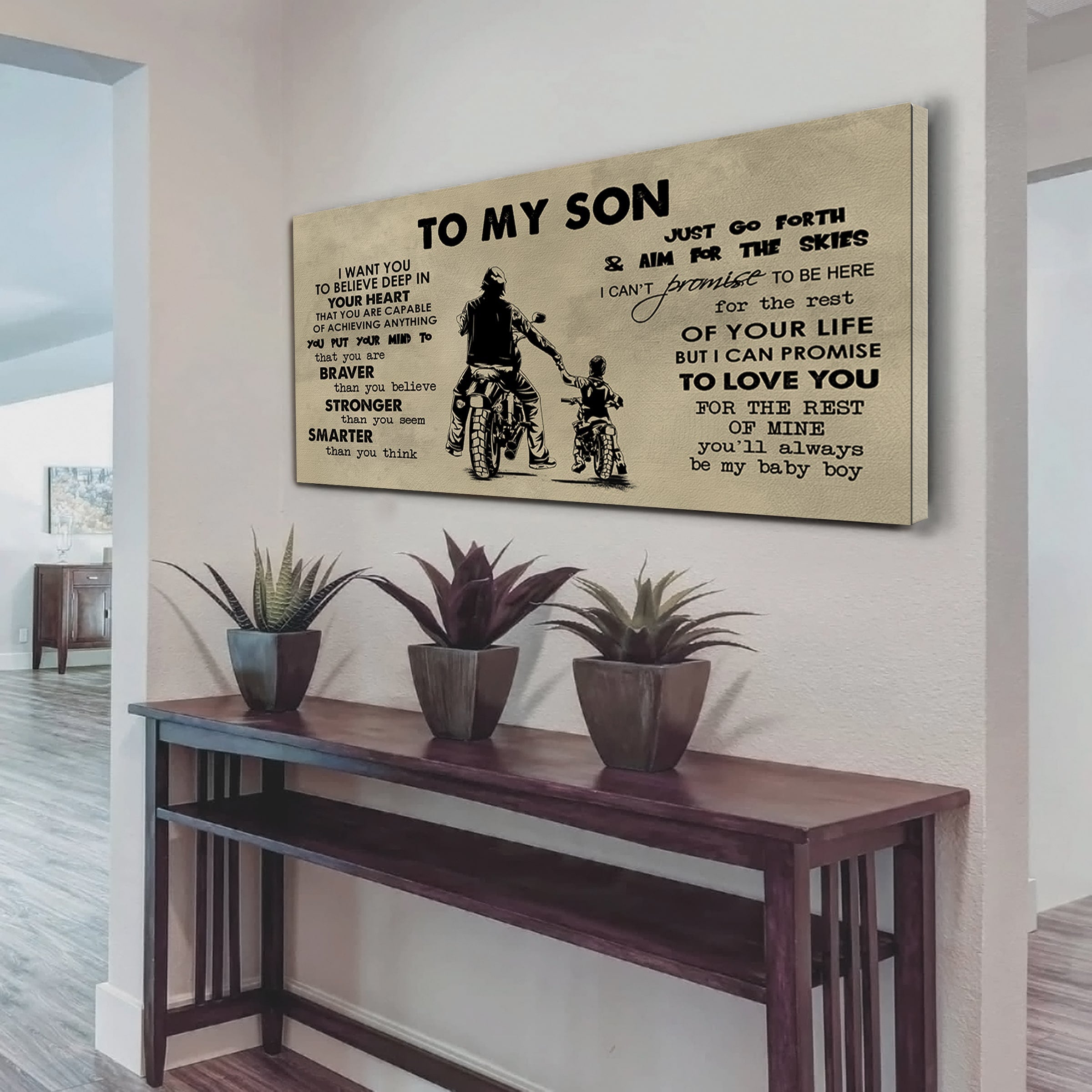 Knight Templar TO MY SON- I WANT YOU TO BELIEVE- CANVAS POSTER