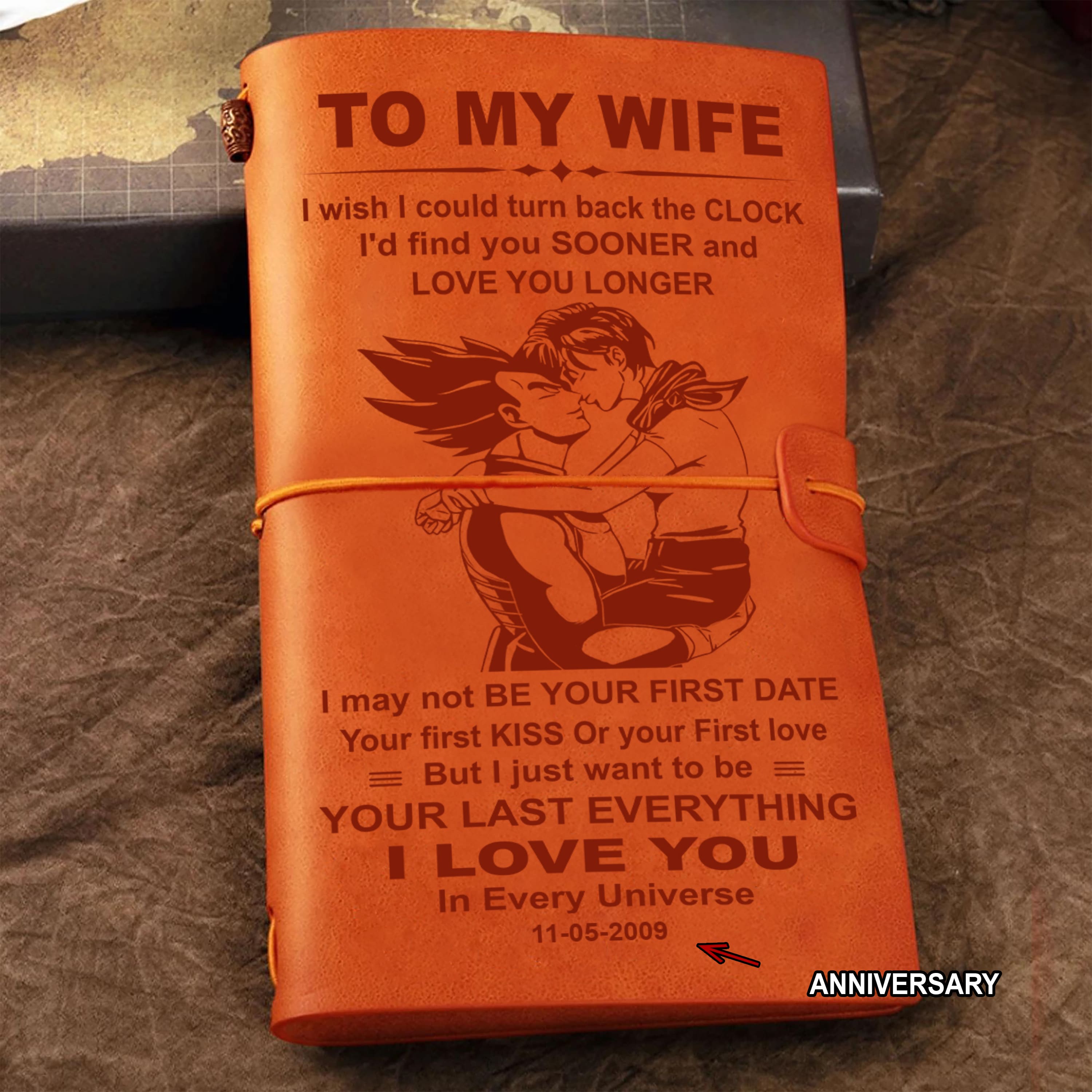 Valentines gifts Vintage Journal Husband to Wife Marrying you was one of the best decision I ever made