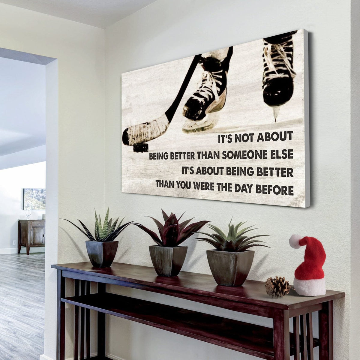 Gymnastics customizable poster canvas - It is not about better than someone else, It is about being better than you were the day before